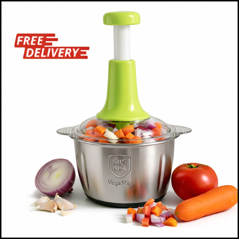 2L Heavy-Duty Stainless Steel Manual Chopper