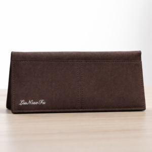 brown men's long wallet
