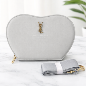Heart Clutch Grey